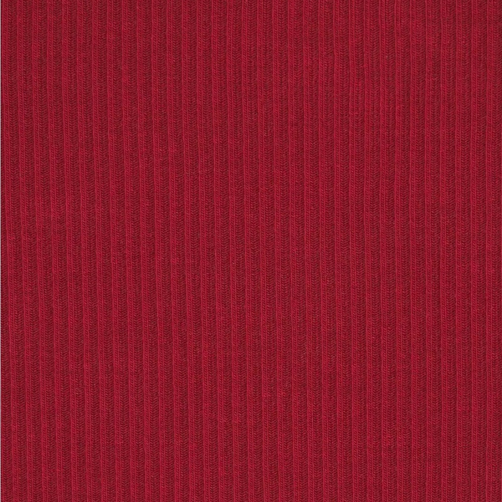 SKIMS Ribbed Drawstring Boot-Cut Pants in Deep Red - Picture 9 of 9